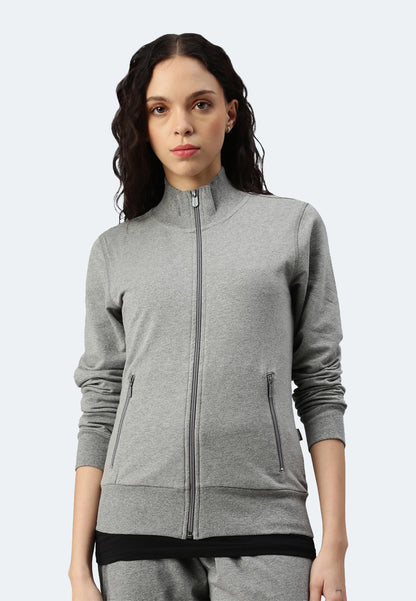 Switcher sweatjacket Lady mia color/672 ebony chine