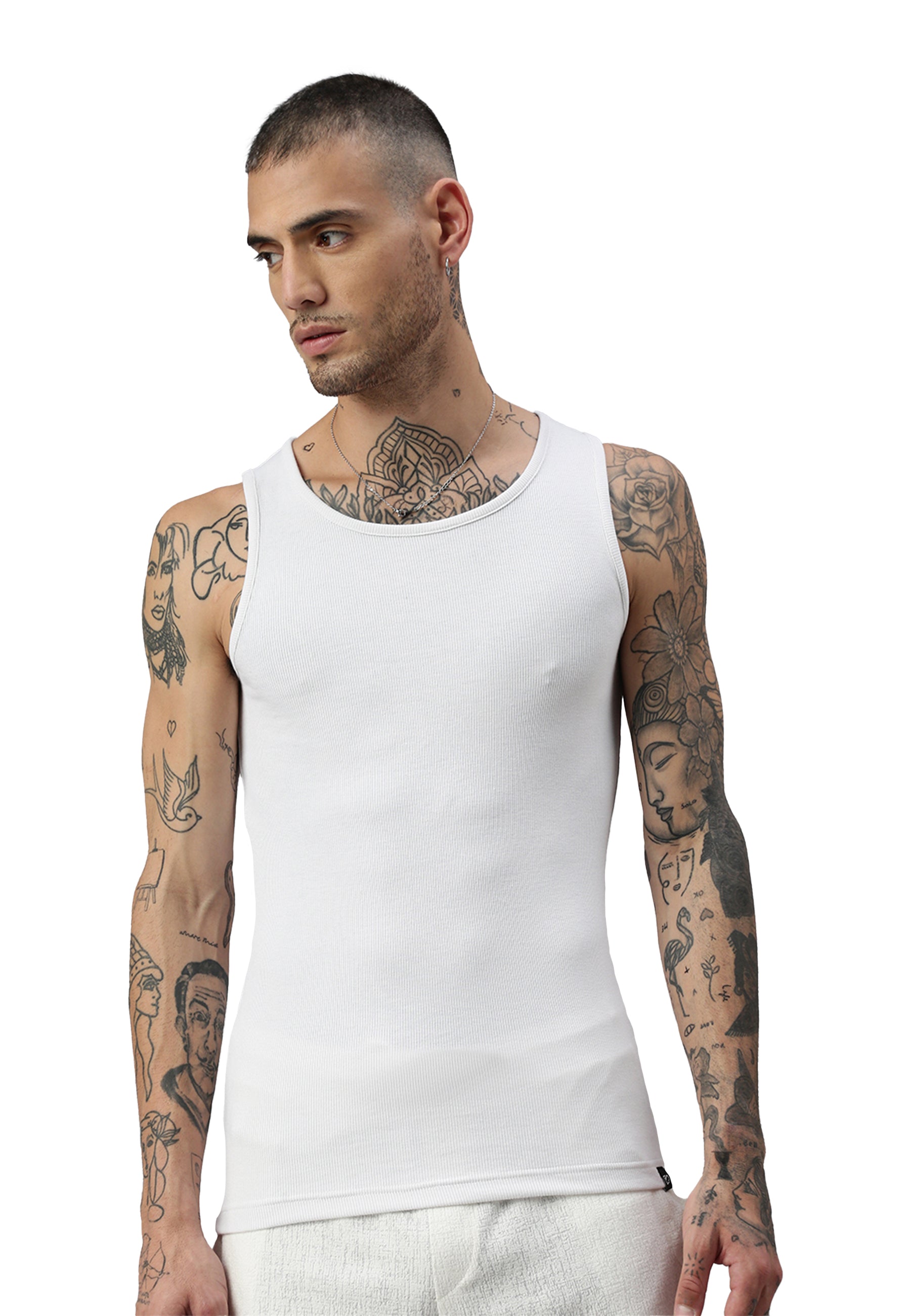 Men's ribbed tank top made from organic cotton Silvester