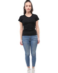 Ribbed T-shirt V-neck Efia