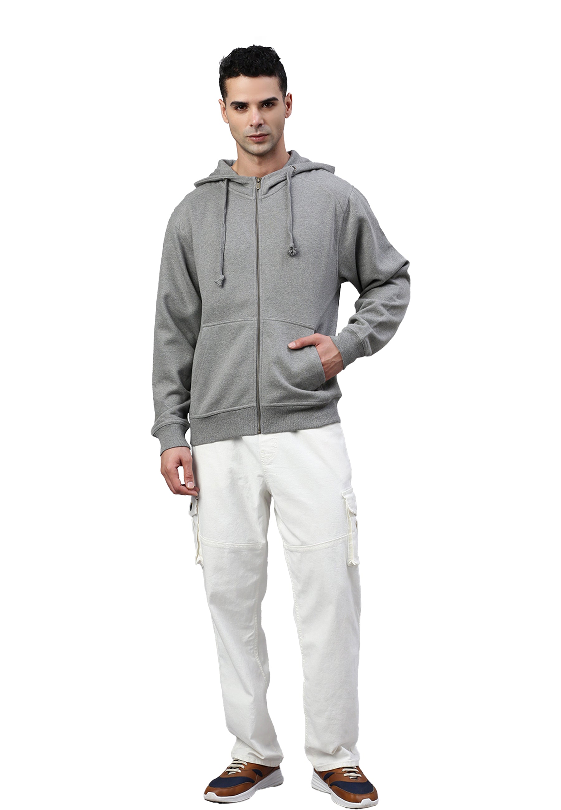 Buy Miami zip hoodie for men - cozy cotton-polyester blend