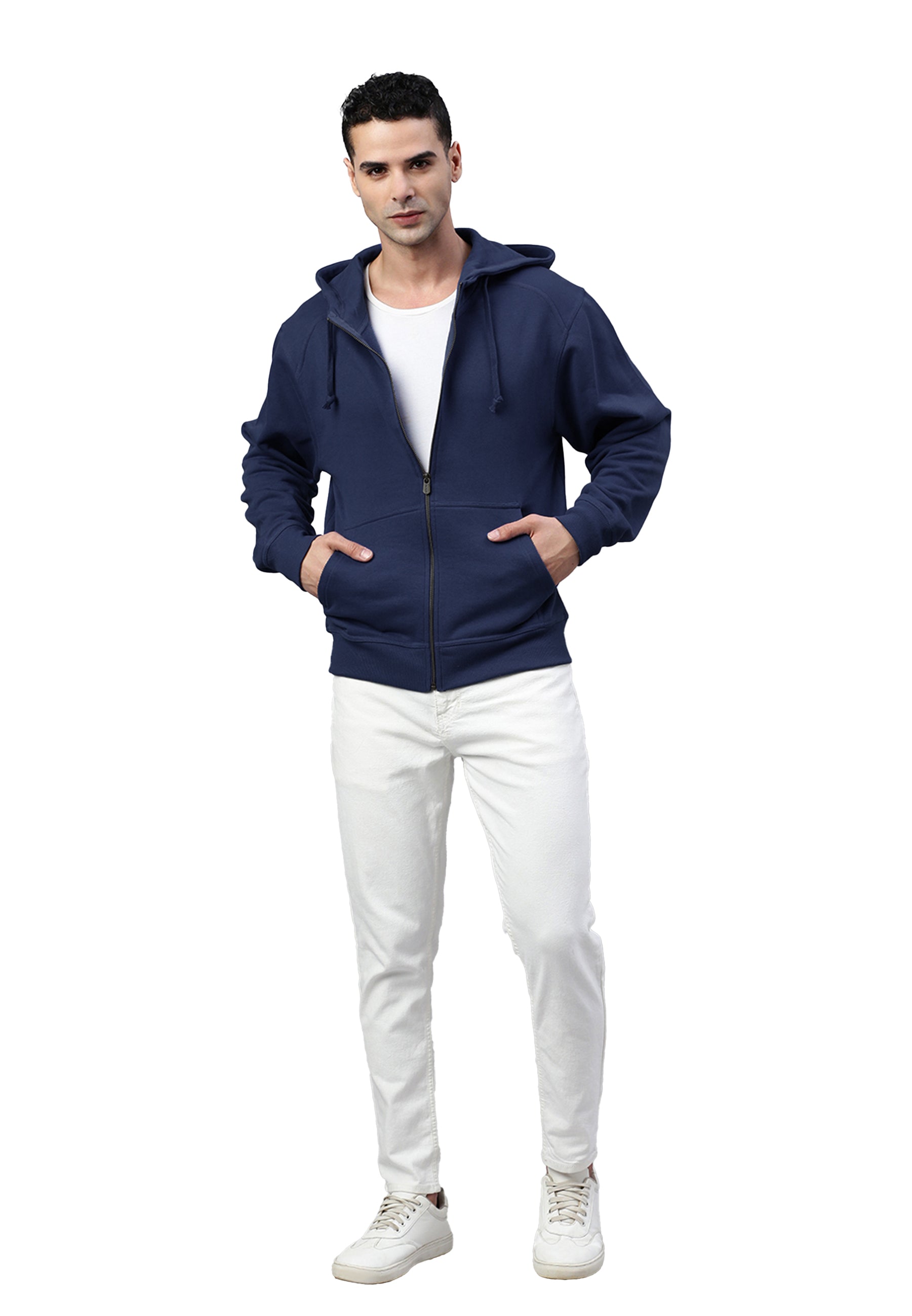 ★MEENDERI★STITCH POCKET ZIP UP HOODIE - NAVY★正規品/人気 41fPYgcUQeL.jpg
