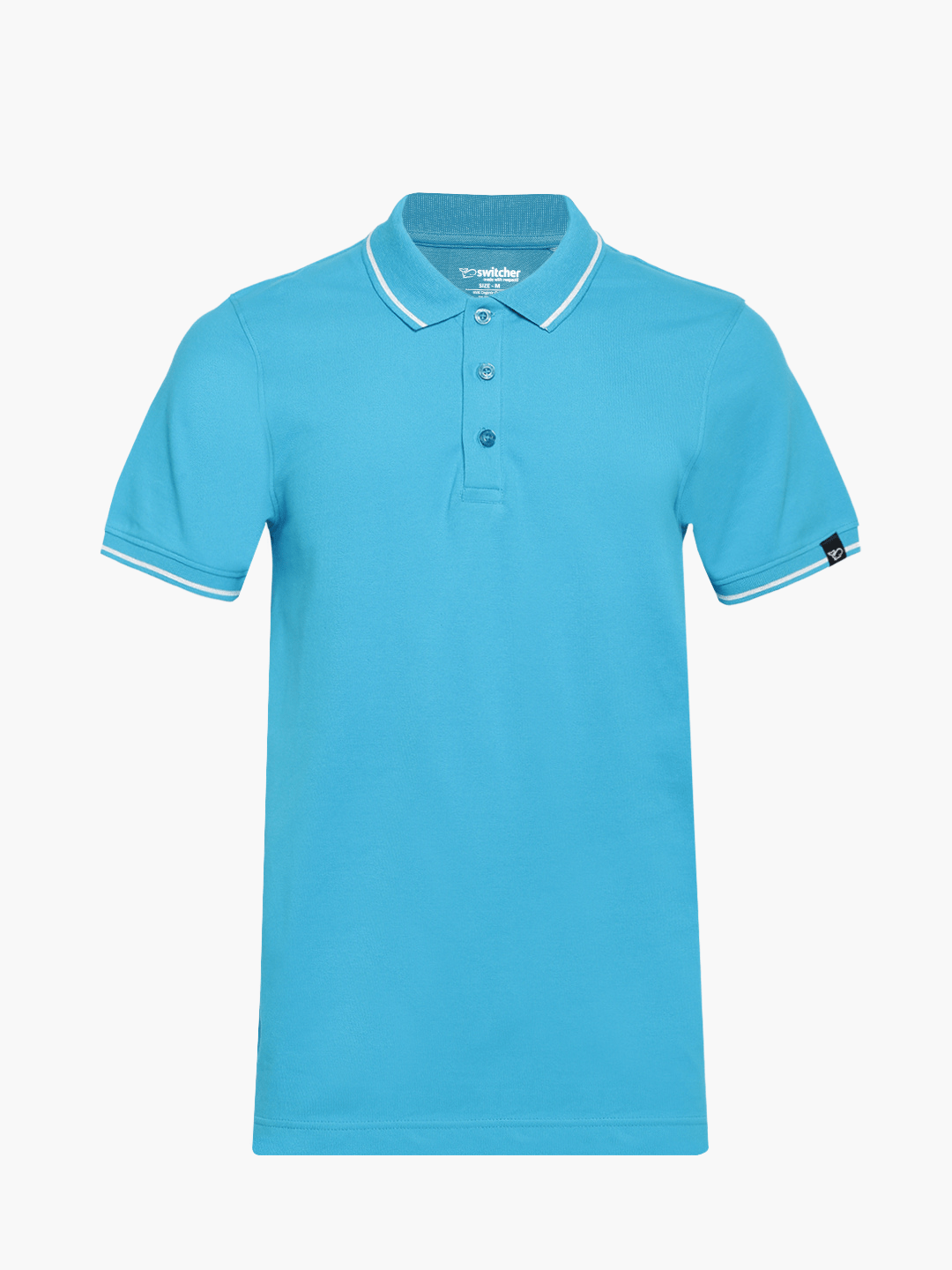 Contrast polo with elastane Ben 4002