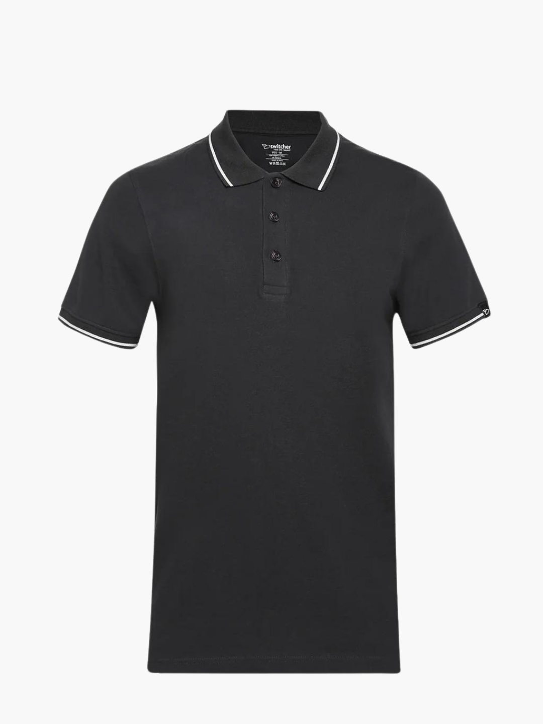 Contrast polo with elastane Ben 4002