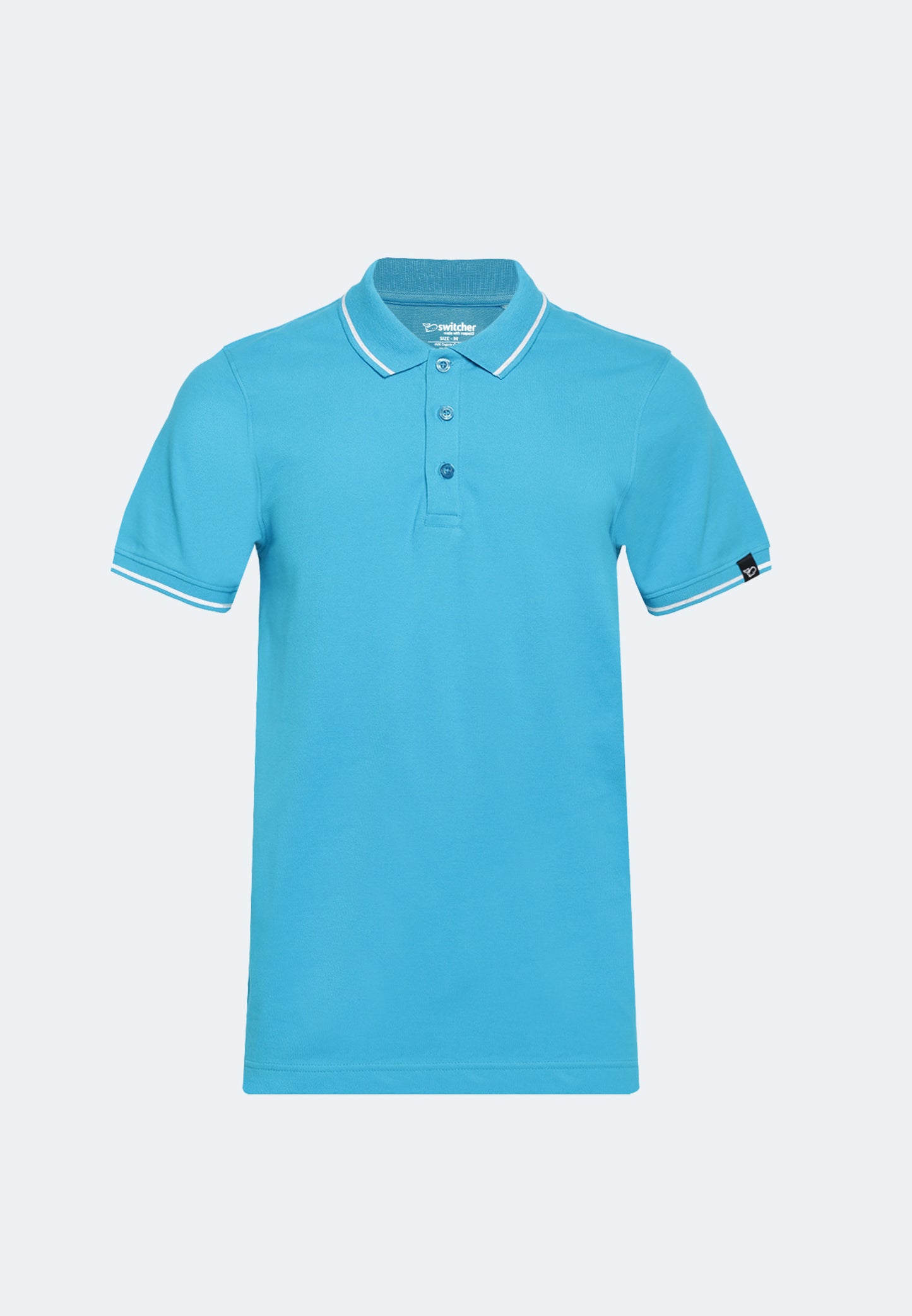 Contrast polo with elastane Ben