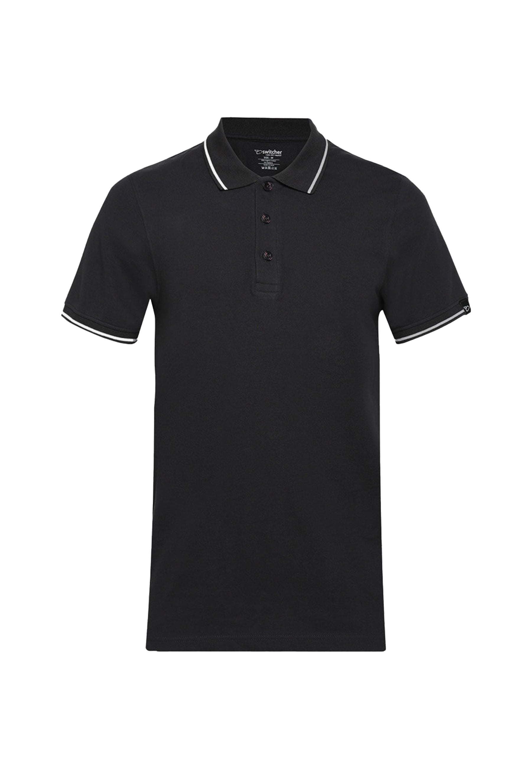 Contrast polo with elastane Ben