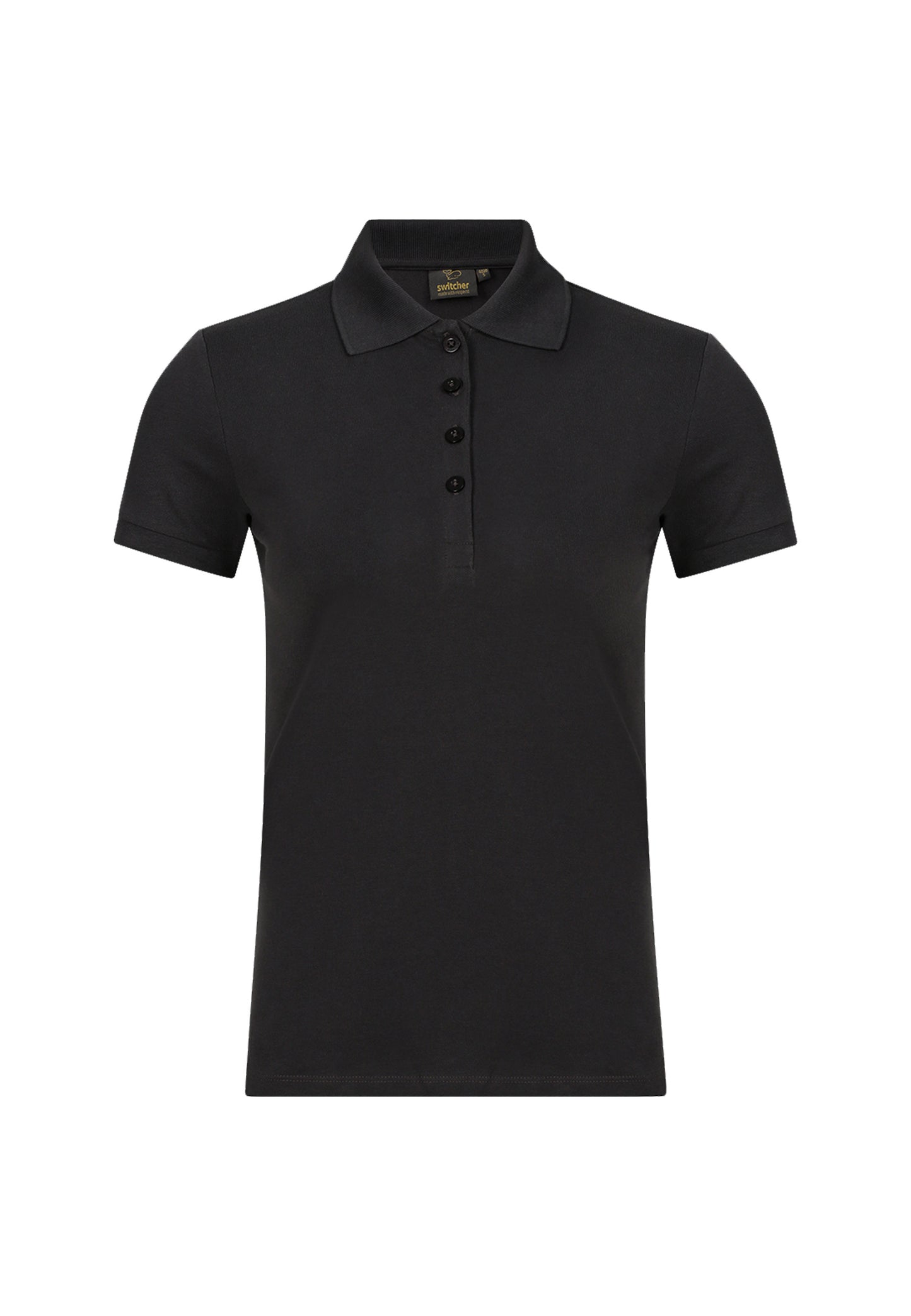 Stretch organic piqué polo shirt Stacy