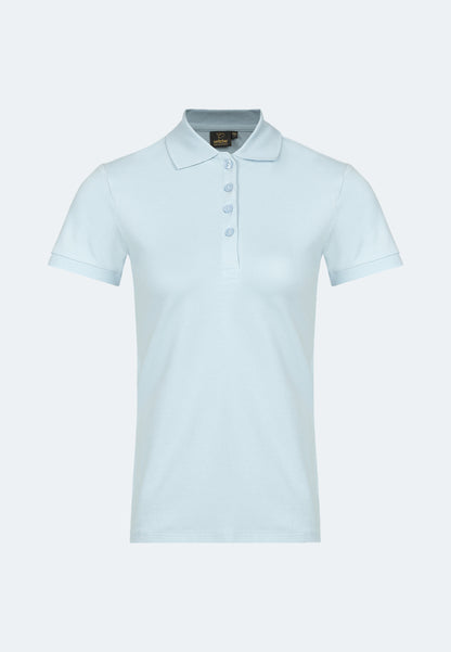Stretch organic piqué polo shirt Stacy