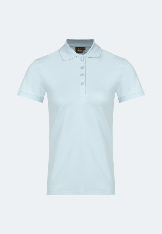 Stretch organic piqué polo shirt Stacy