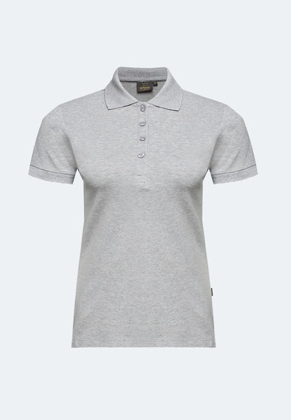 Stretch organic piqué polo shirt Stacy