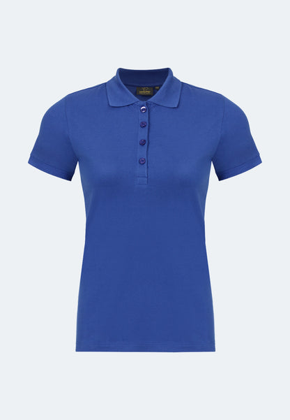 Stretch organic piqué polo shirt Stacy