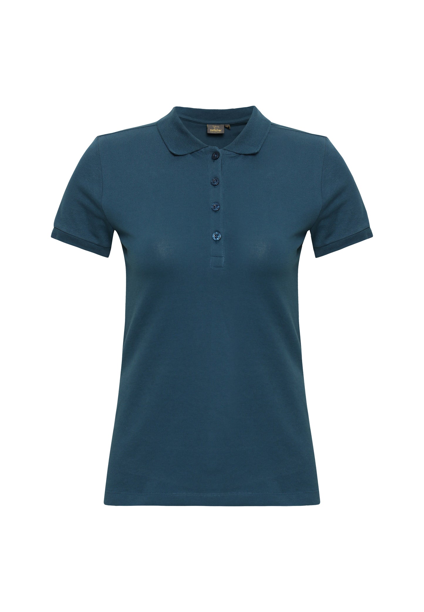 Stretch organic piqué polo shirt Stacy