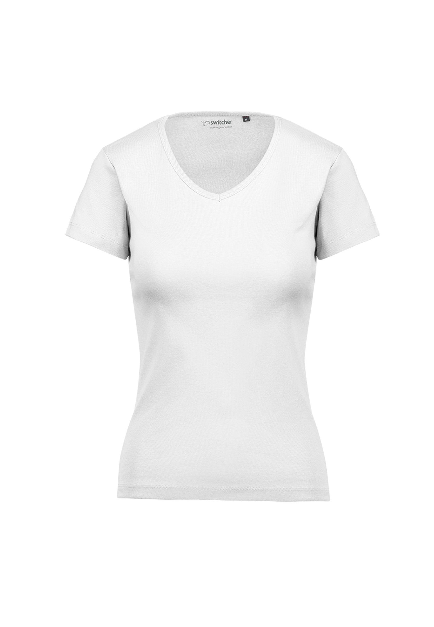 Ribbed T-shirt V-neck Efia