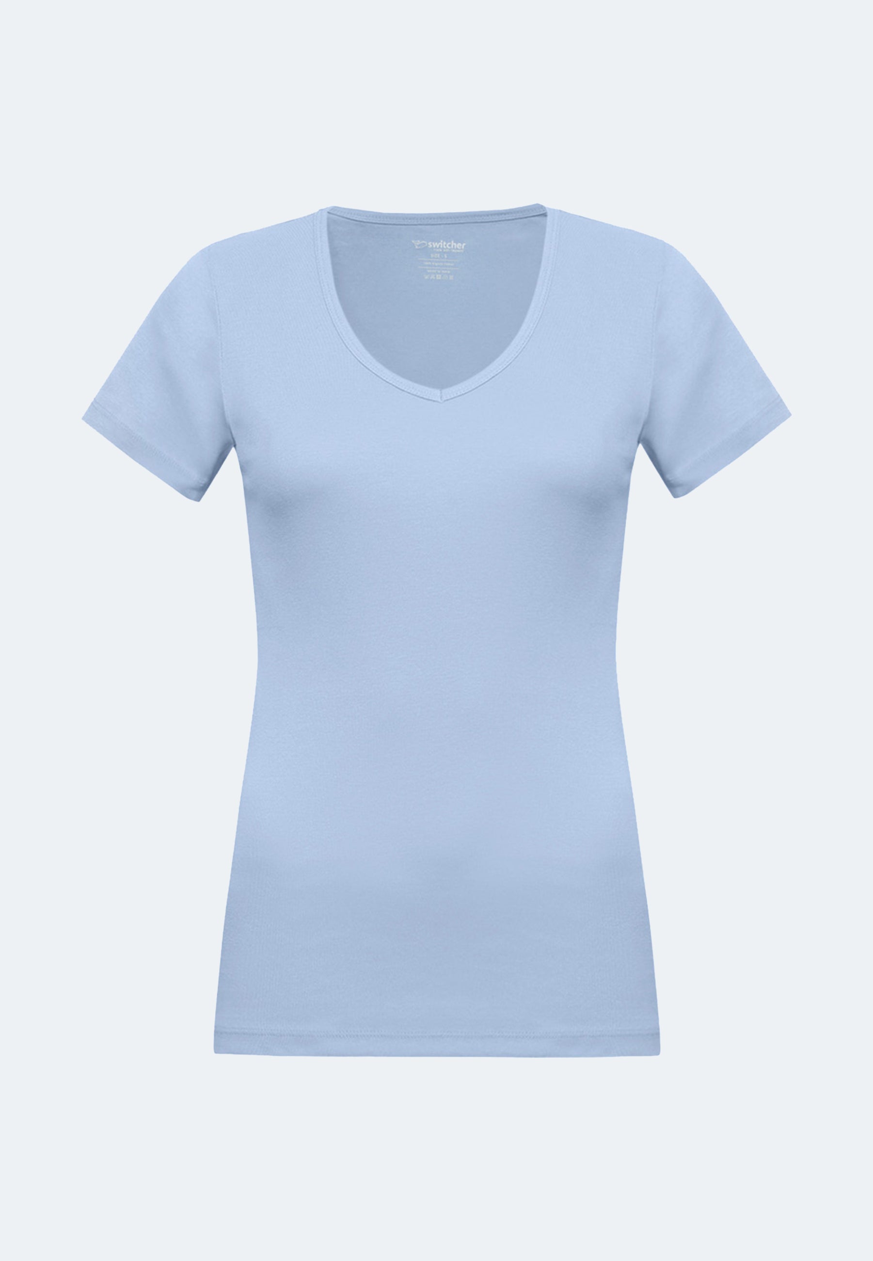 Ribbed T-shirt V-neck Efia