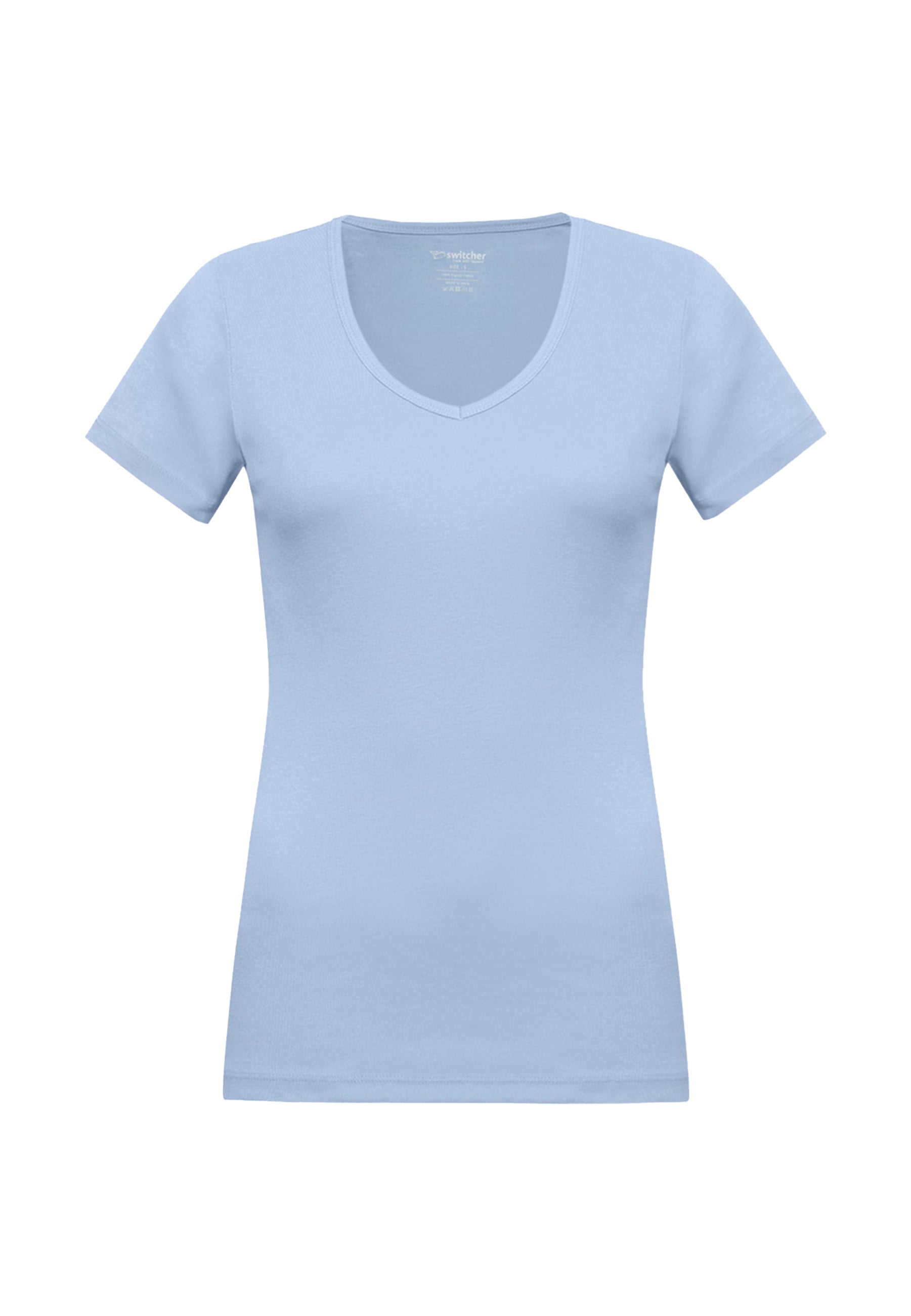 Ribbed T-shirt V-neck Efia