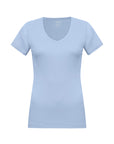 Ribbed T-shirt V-neck Efia