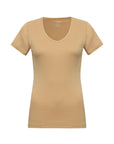Ribbed T-shirt V-neck Efia