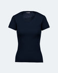 Ribbed T-shirt V-neck Efia