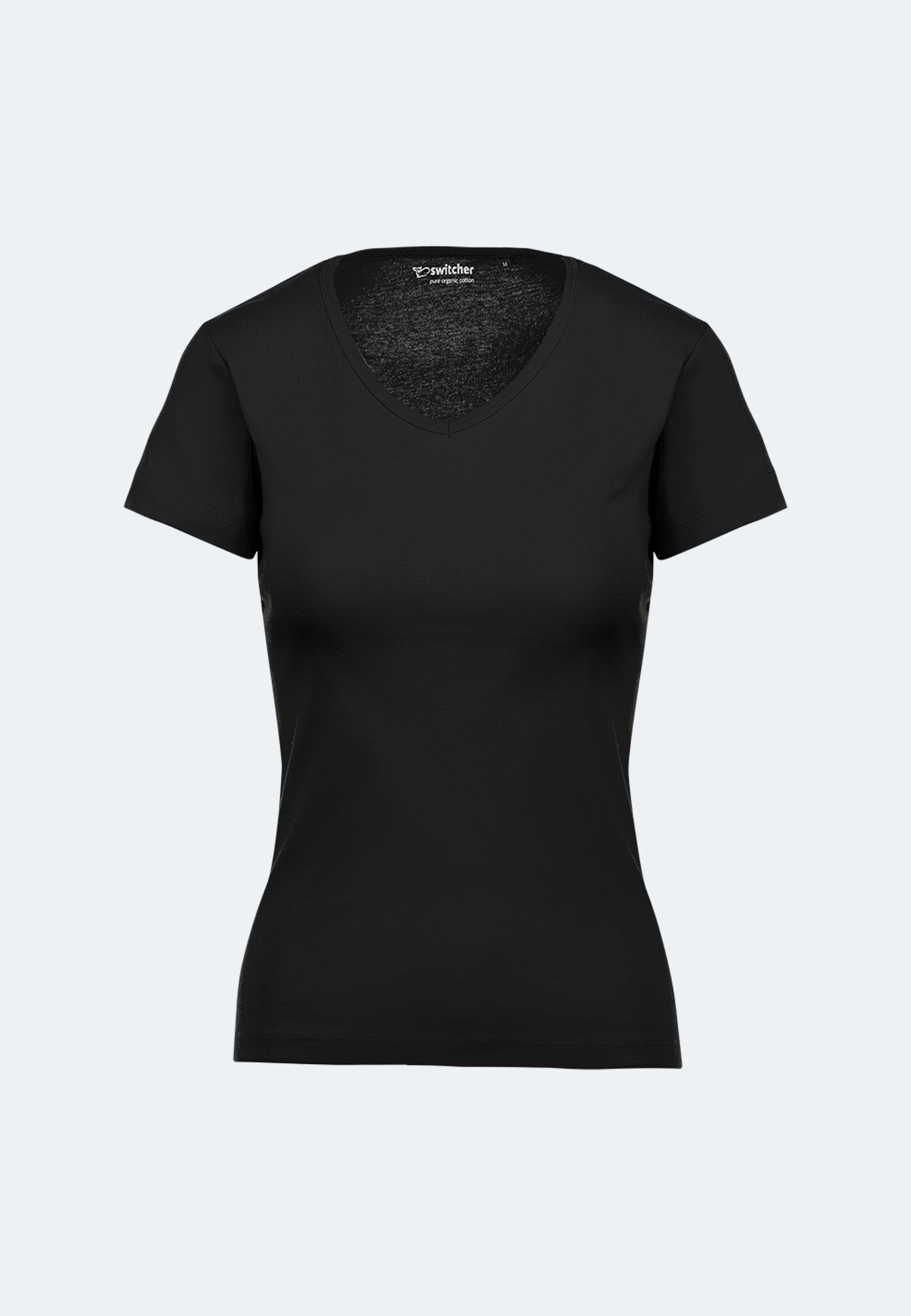 Ribbed T-shirt V-neck Efia
