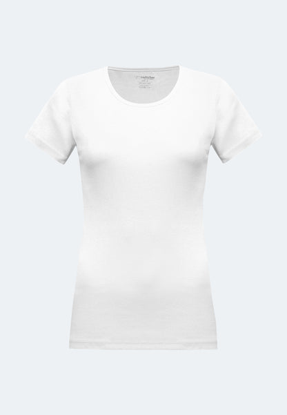 Round neck ribbed T-shirt Sally