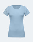 Round neck ribbed T-shirt Sally