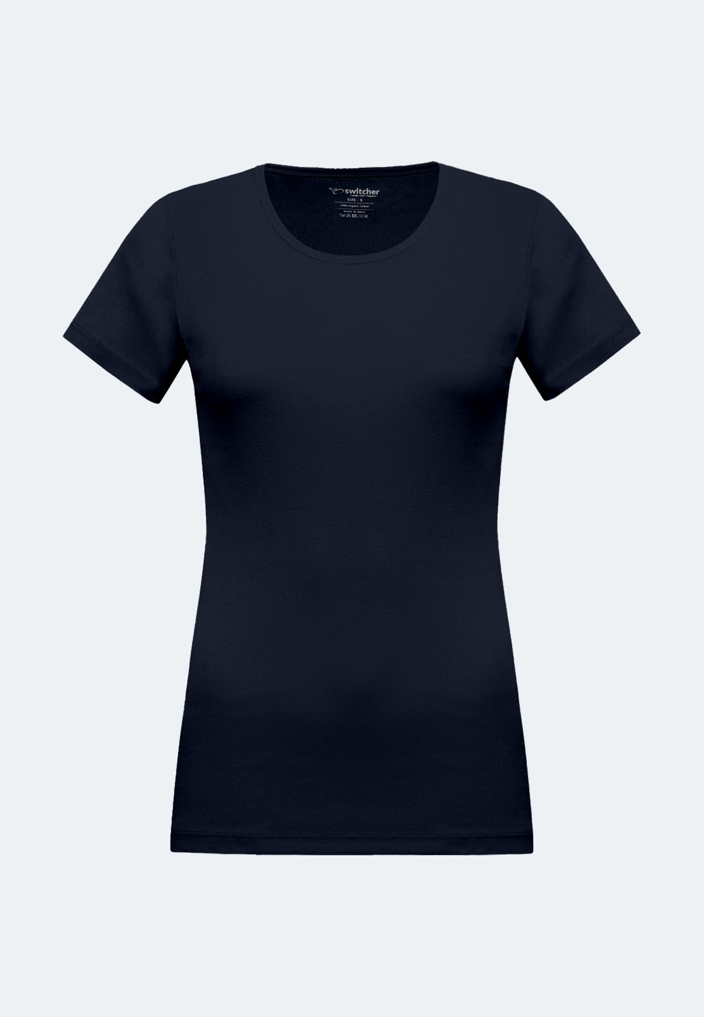 Round neck ribbed T-shirt Sally