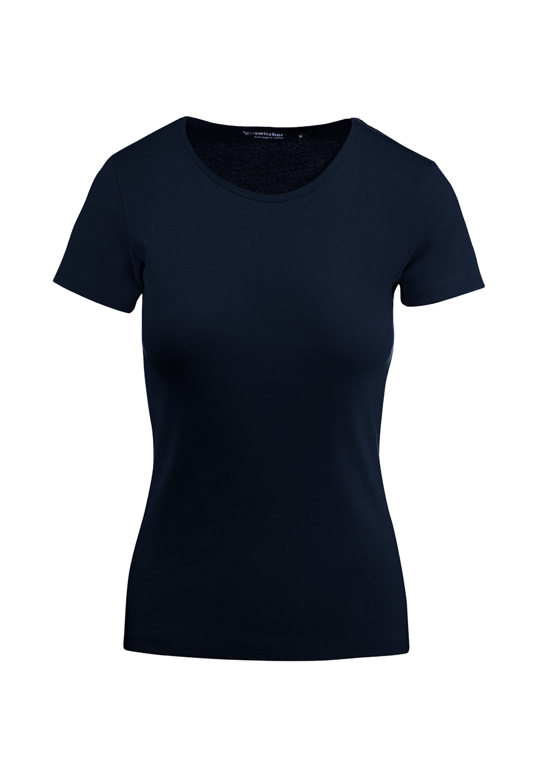 Round neck ribbed T-shirt Sally