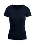 Round neck ribbed T-shirt Sally