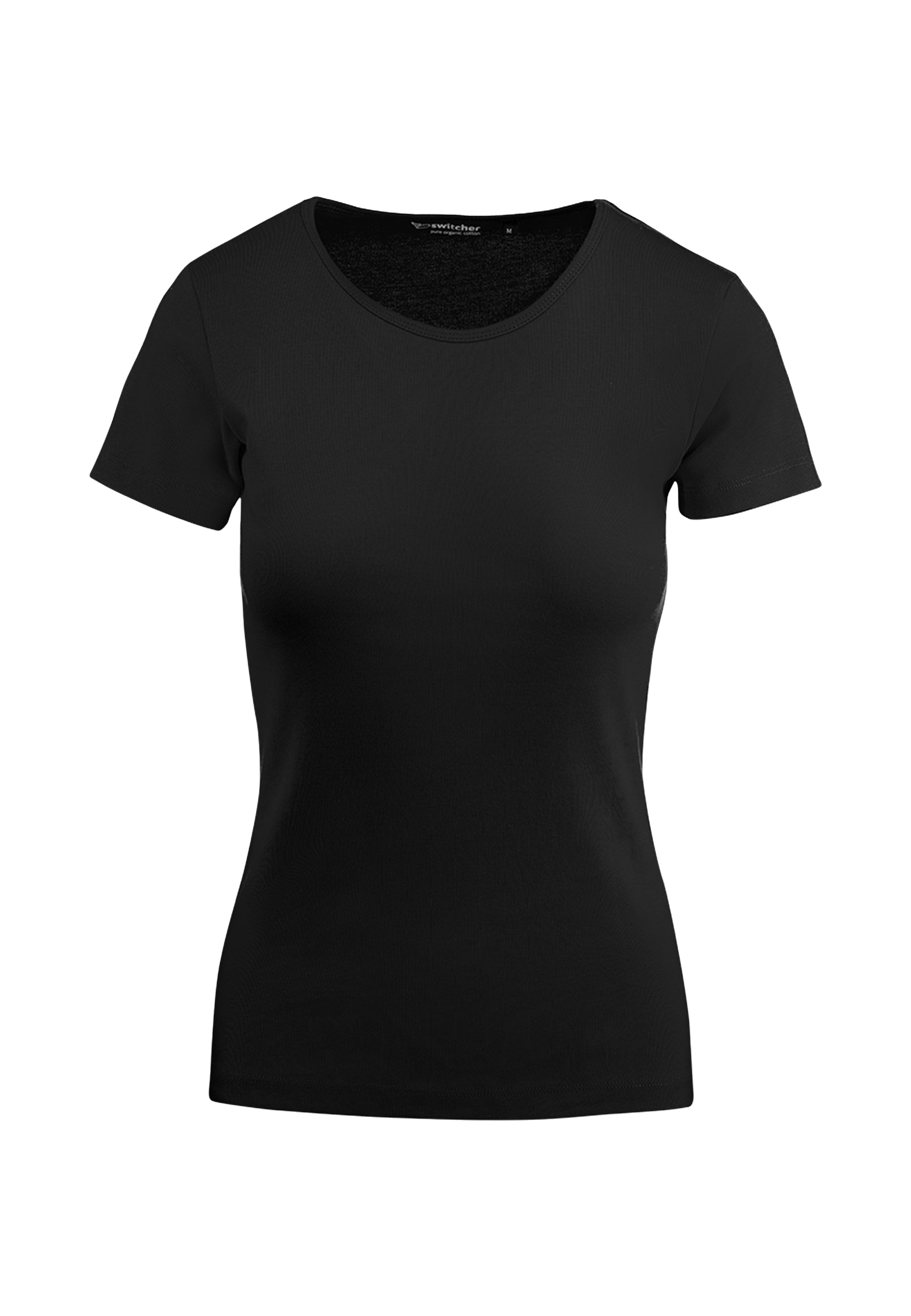 Round neck ribbed T-shirt Sally