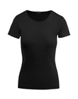 Round neck ribbed T-shirt Sally
