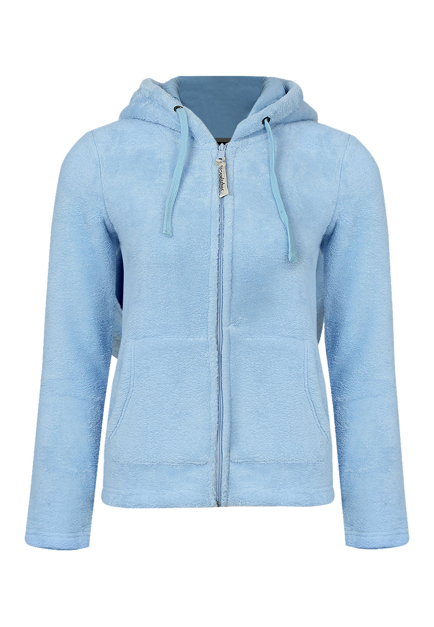 Women's cozy hoodie made from 100% recycled polyester fleece