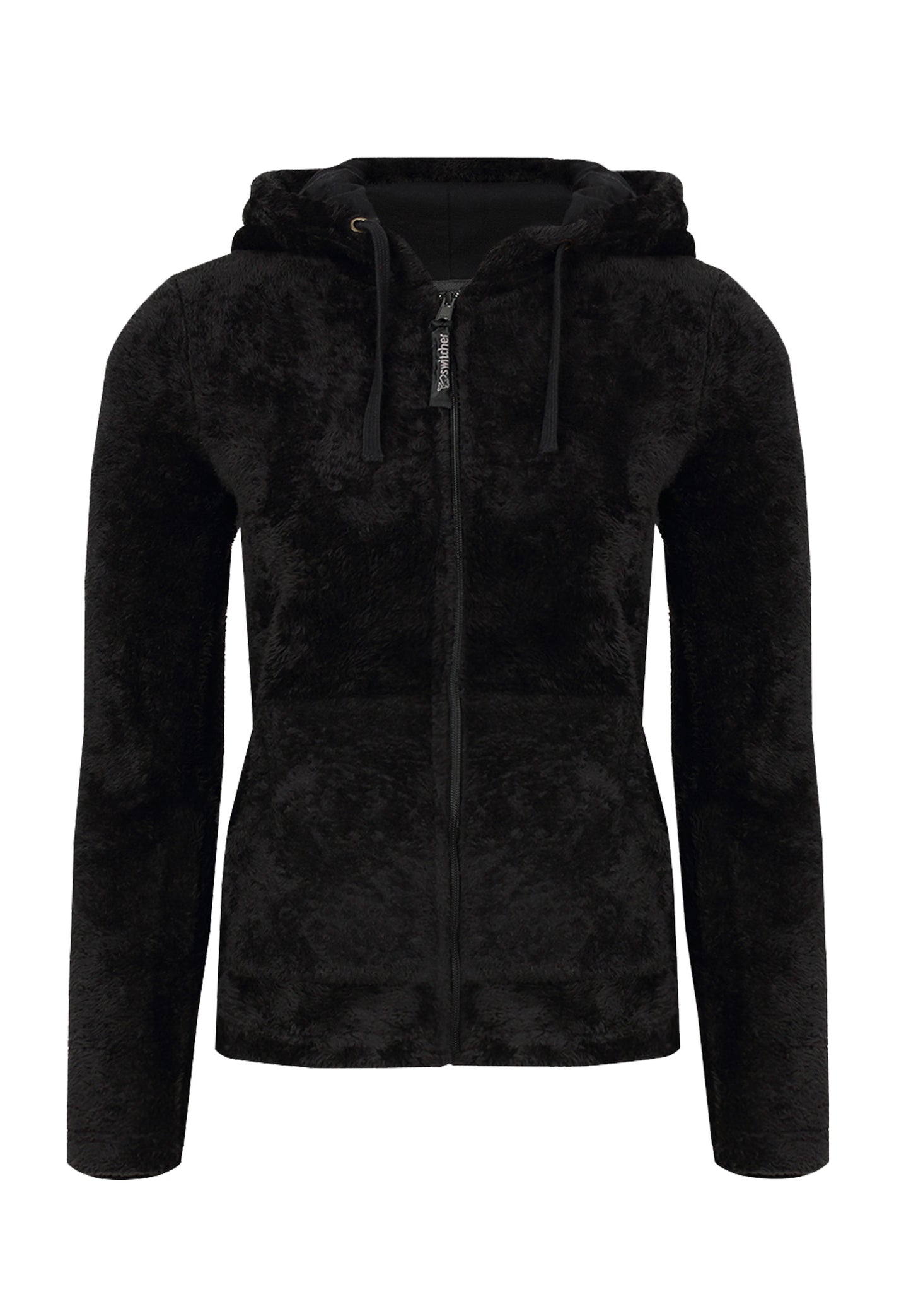 Women's cozy hoodie made from 100% recycled polyester fleece