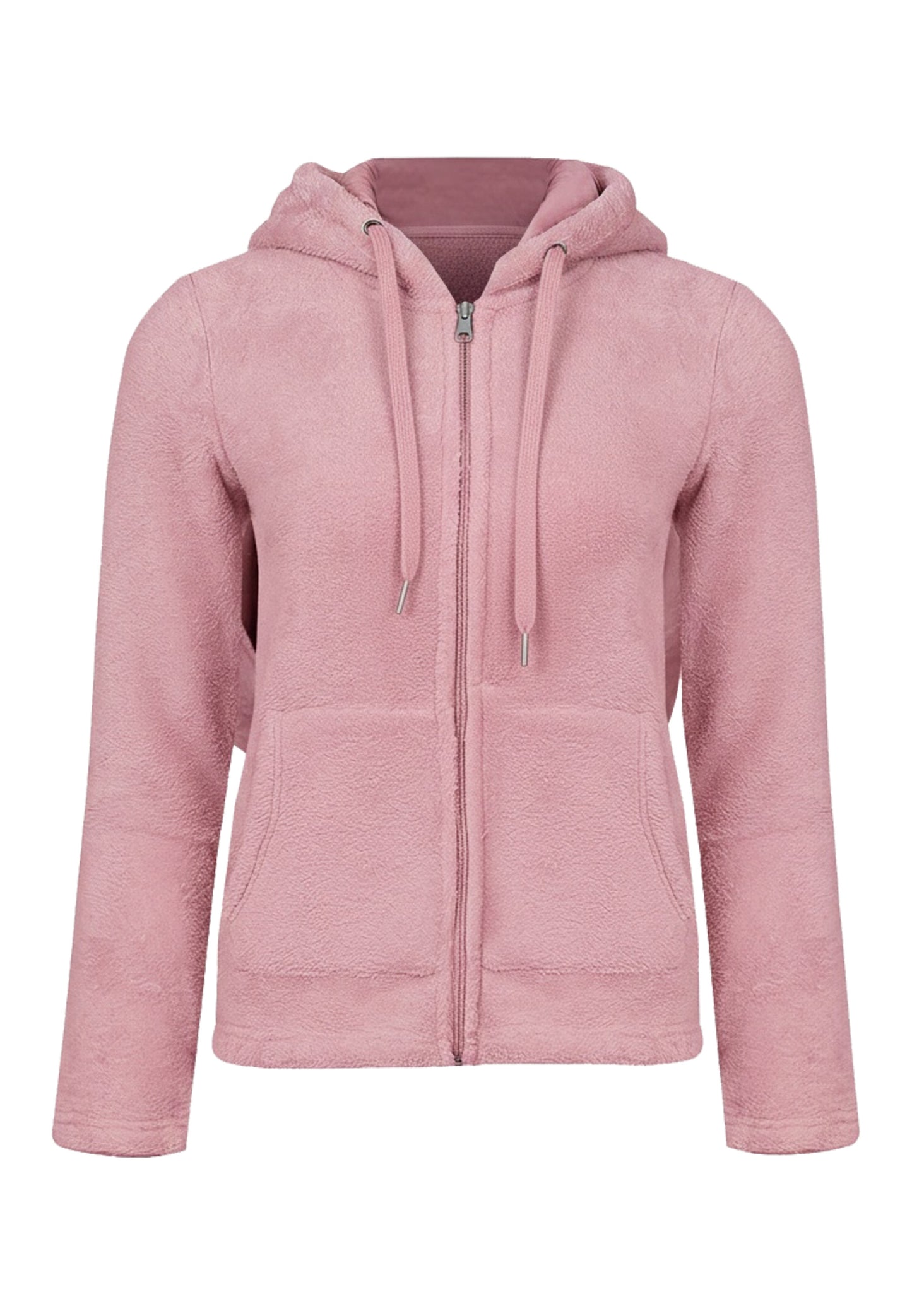 Women's cozy hoodie made from 100% recycled polyester fleece