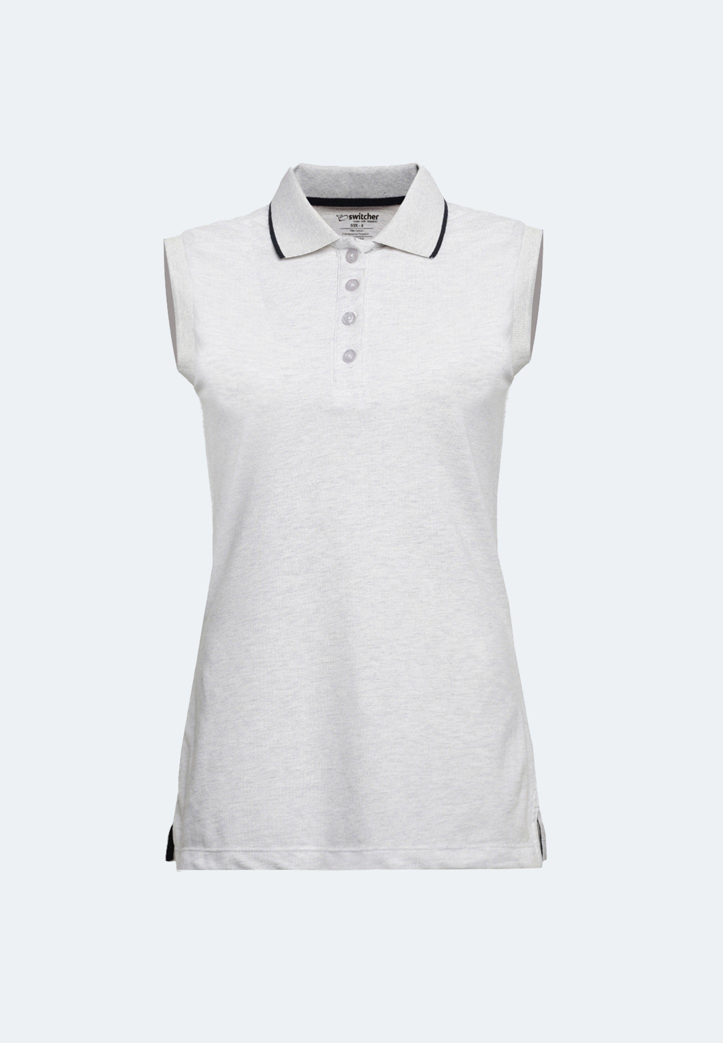 Sleeveless Airtex polo shirt Gabriela