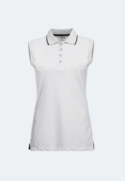 Sleeveless Airtex polo shirt Gabriela