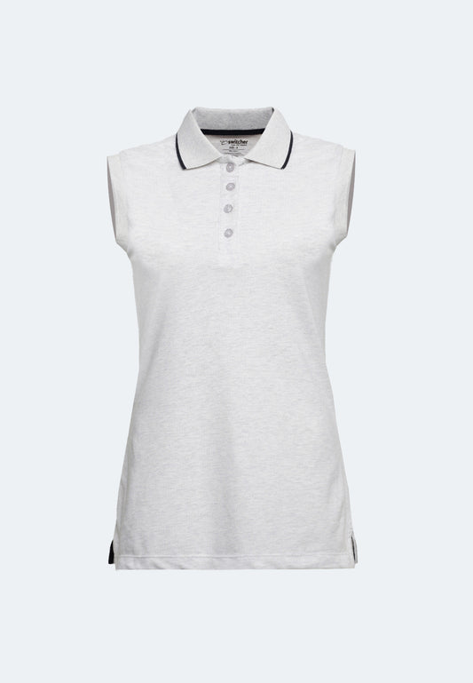Sleeveless Airtex polo shirt Gabriela