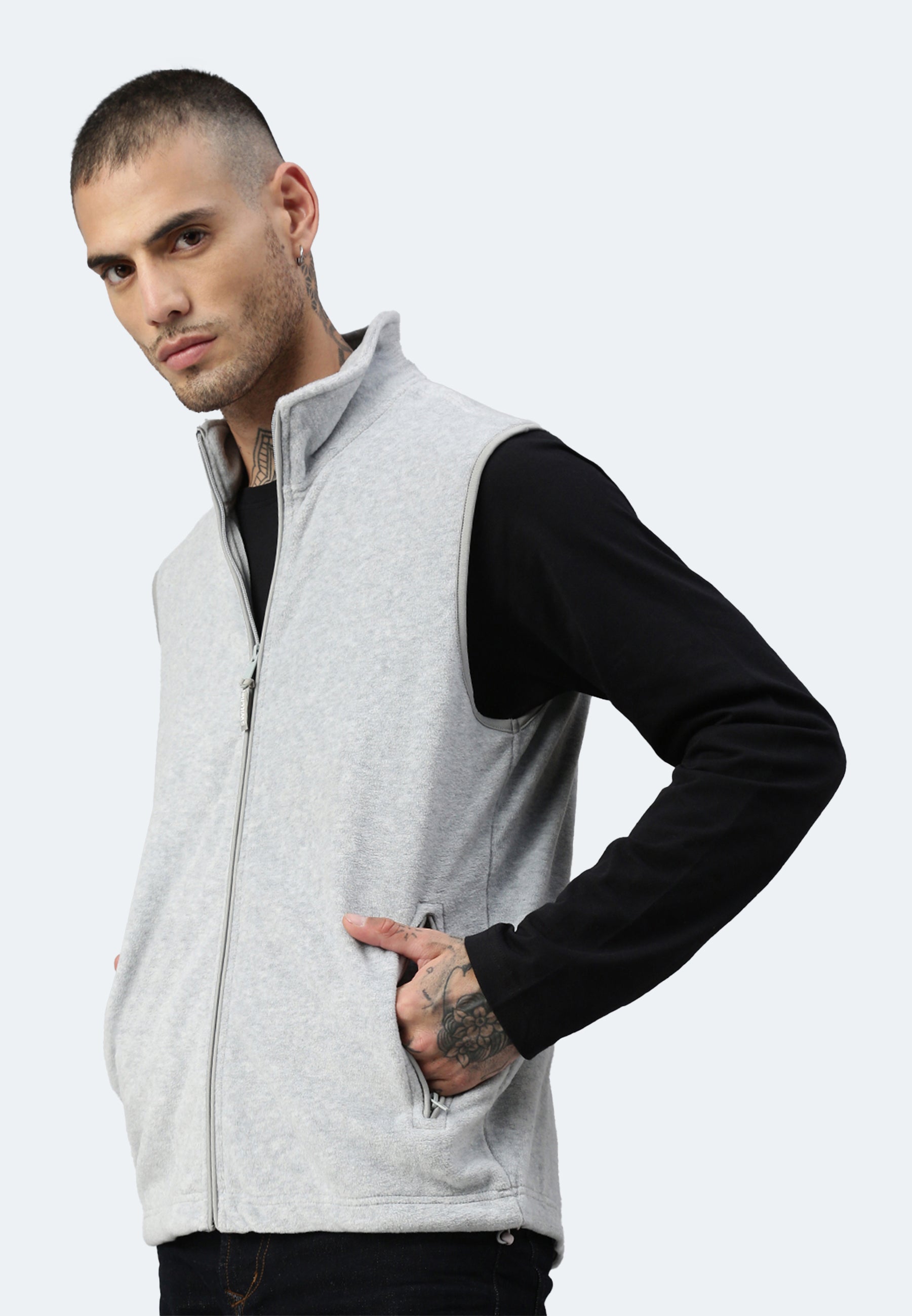 Switcher fleece cortina color/gris chine