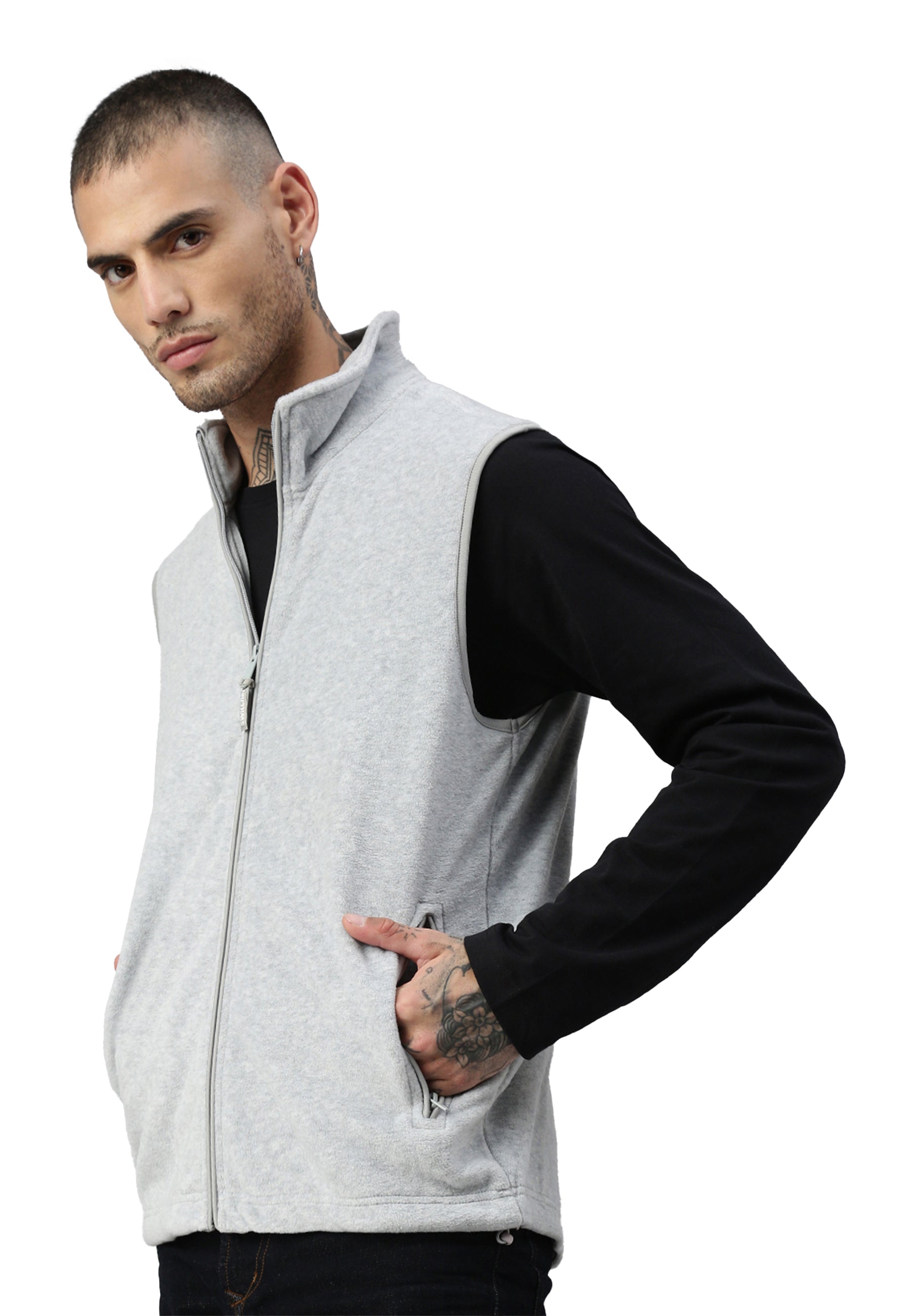 Switcher fleece cortina color/gris chine