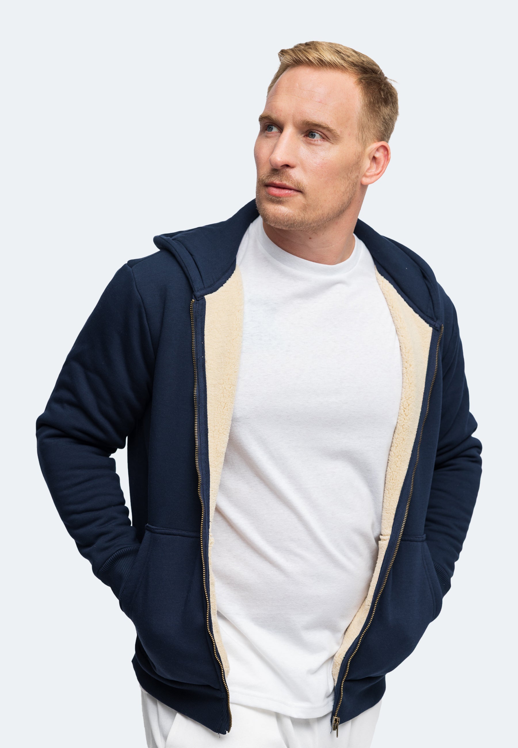 Switcher Sherpa Hoodie verbier color/20 navy