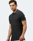 Contrast polo with elastane Ben
