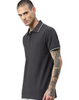 Contrast polo with elastane Ben