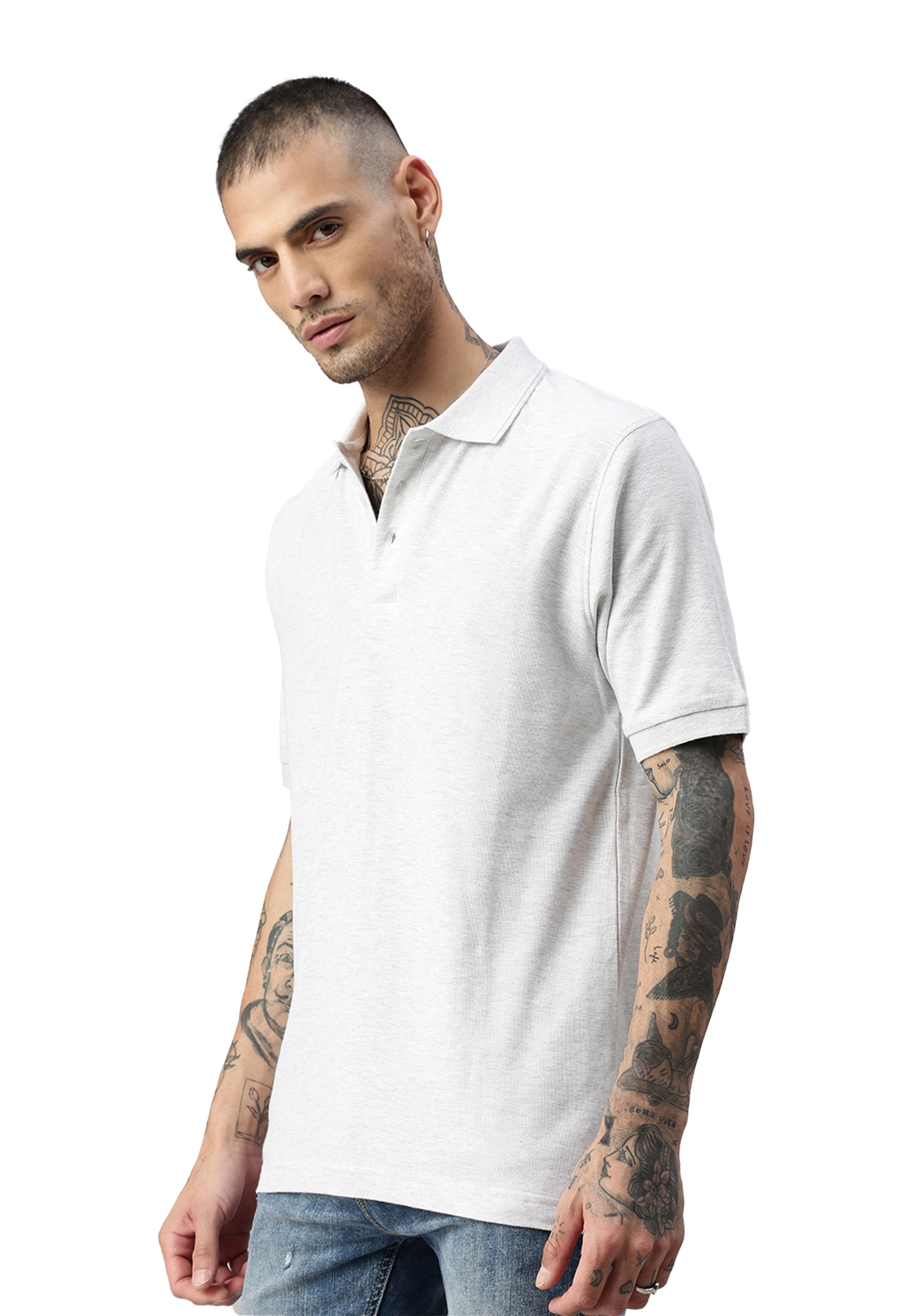 Switcher men's polo john color/blanc chine