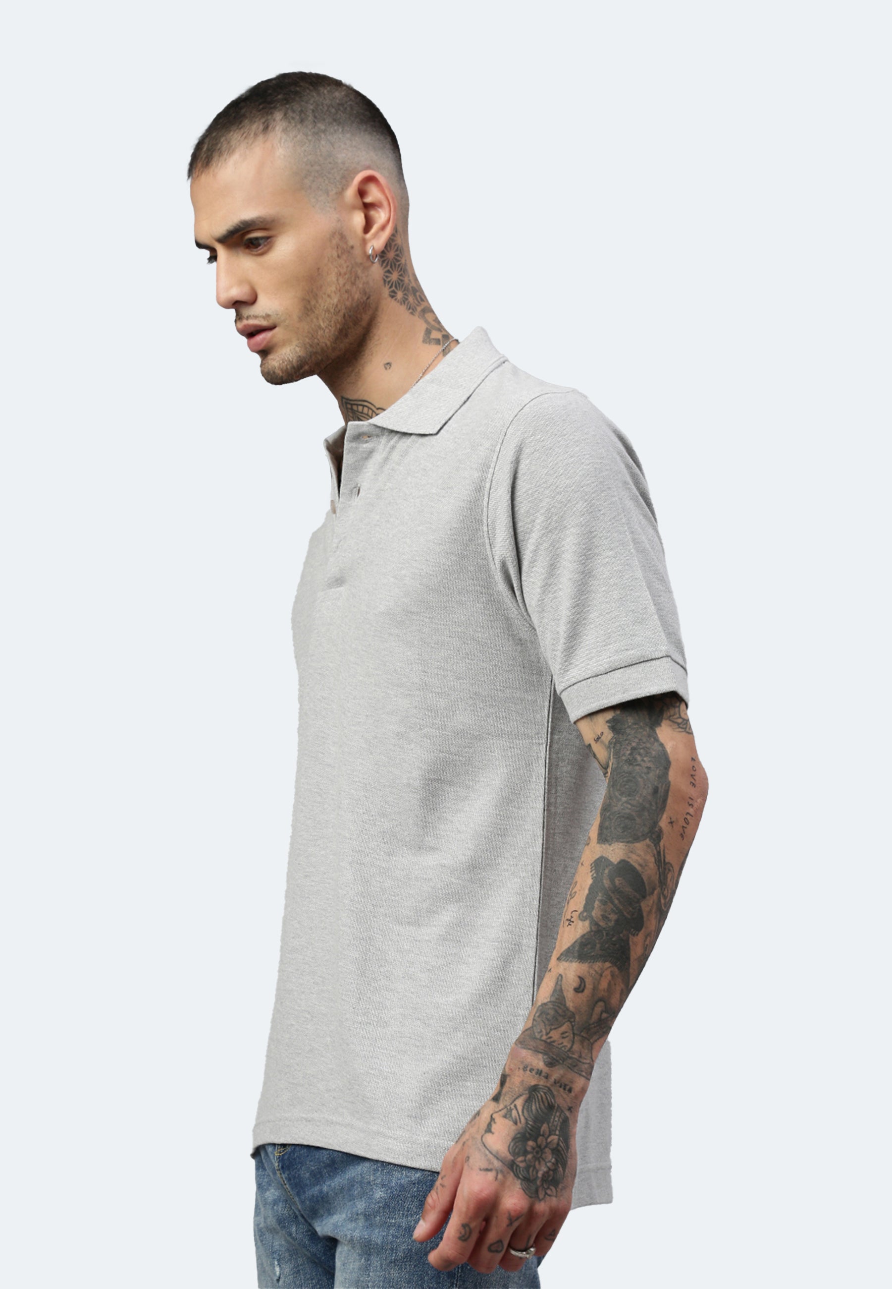 Switcher men's polo john color/gris chine
