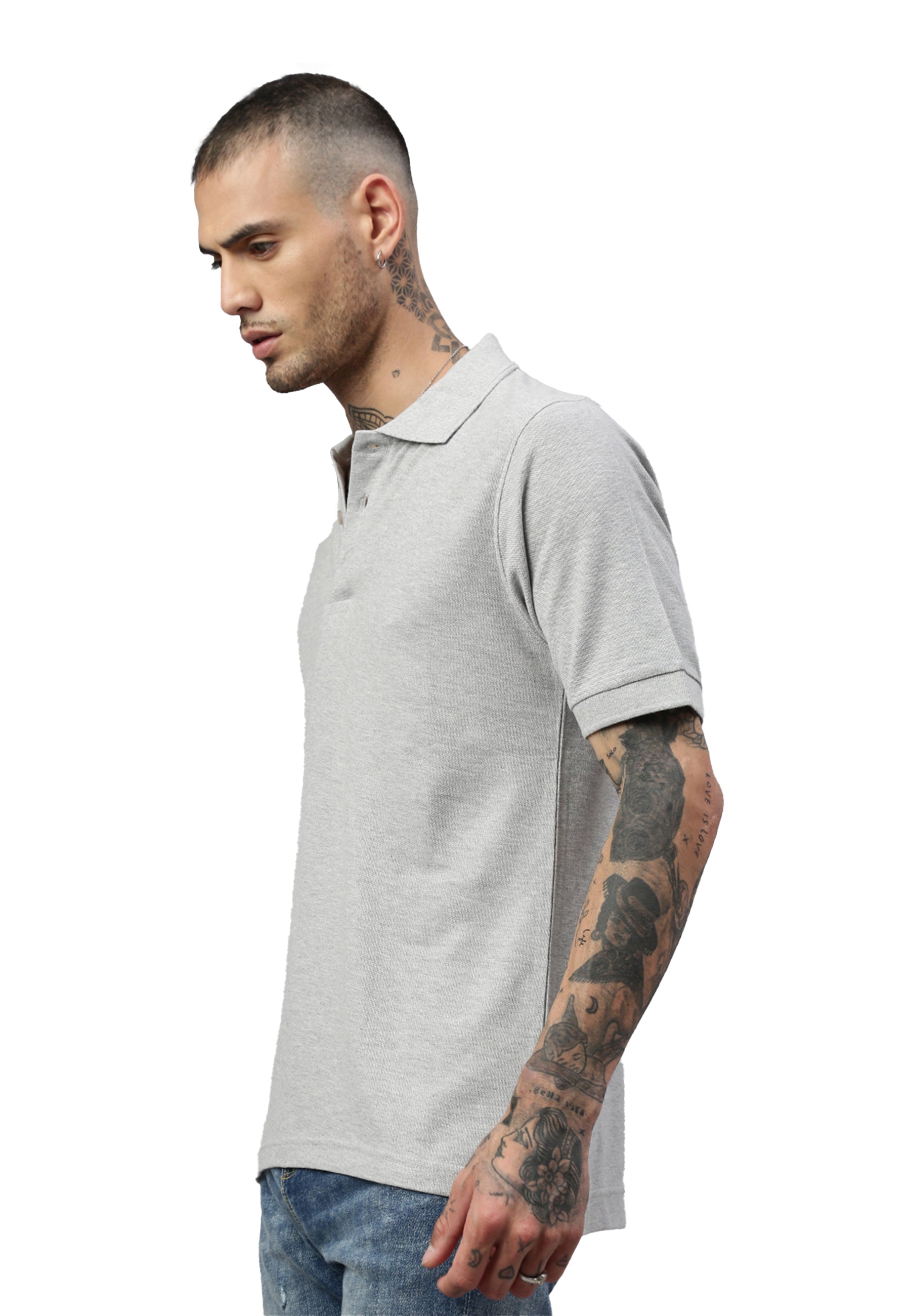 Switcher men's polo john color/gris chine