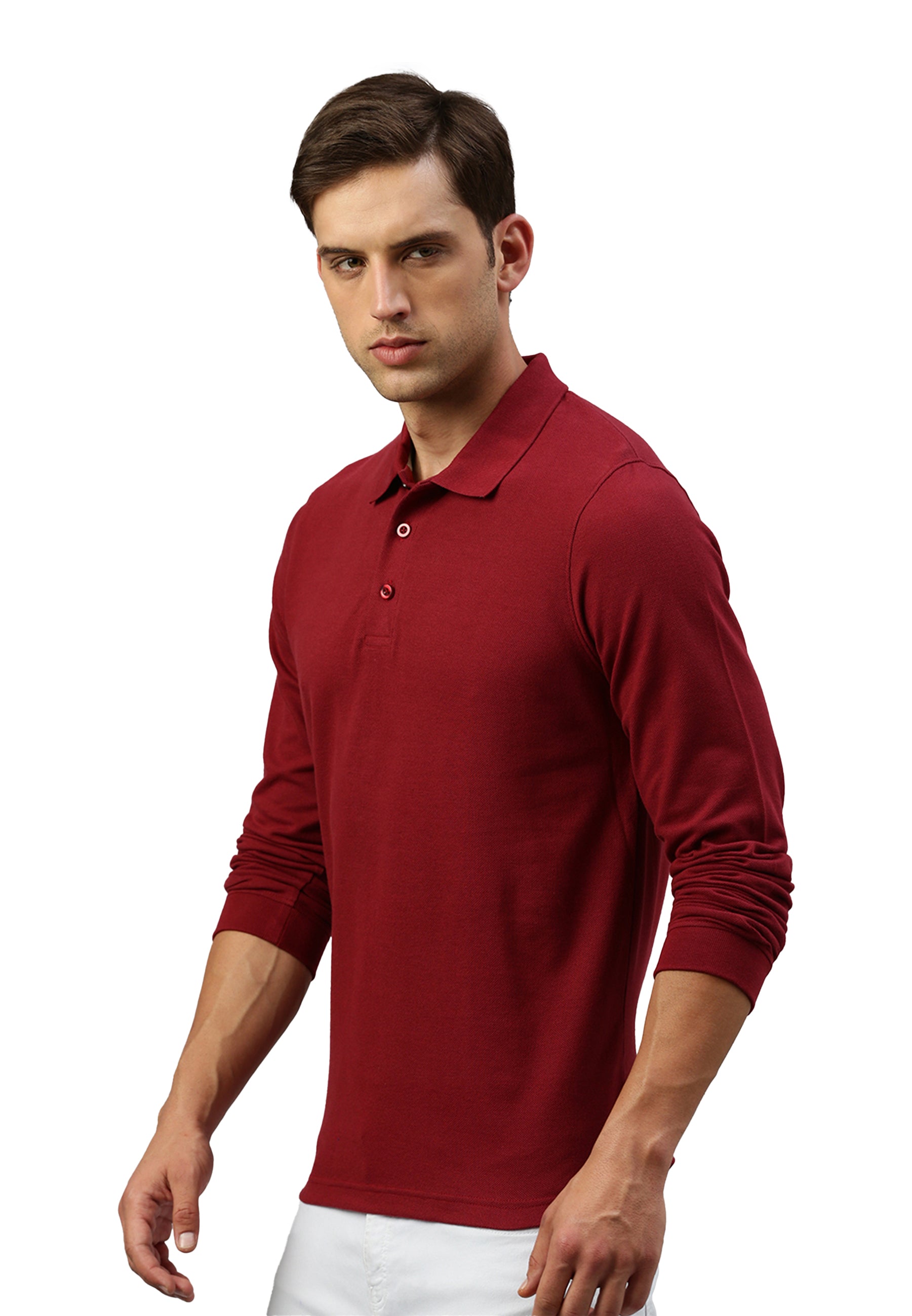 Long sleeve cotton piqué polo shirt Ralph