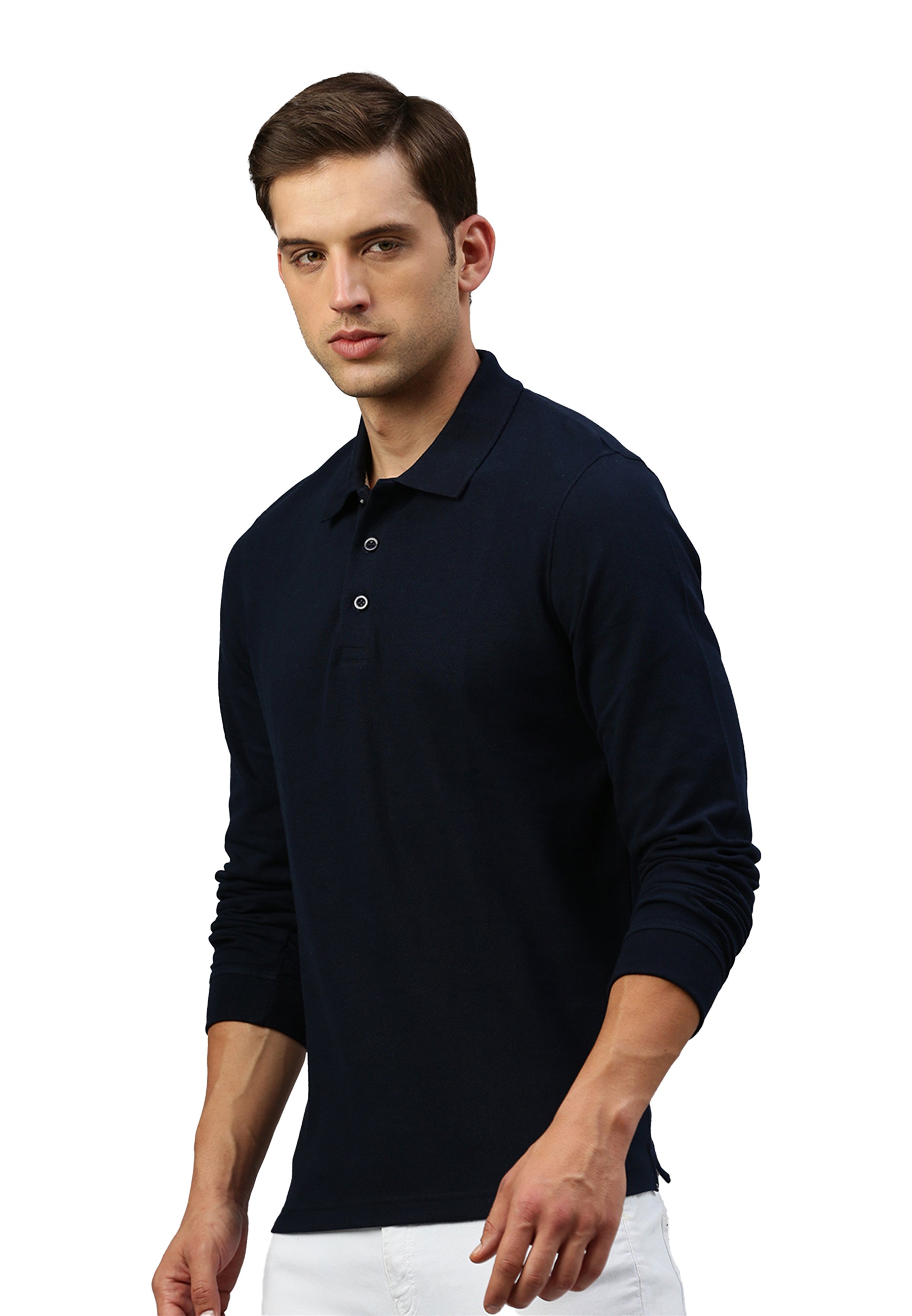 Long sleeve cotton piqué polo shirt Ralph