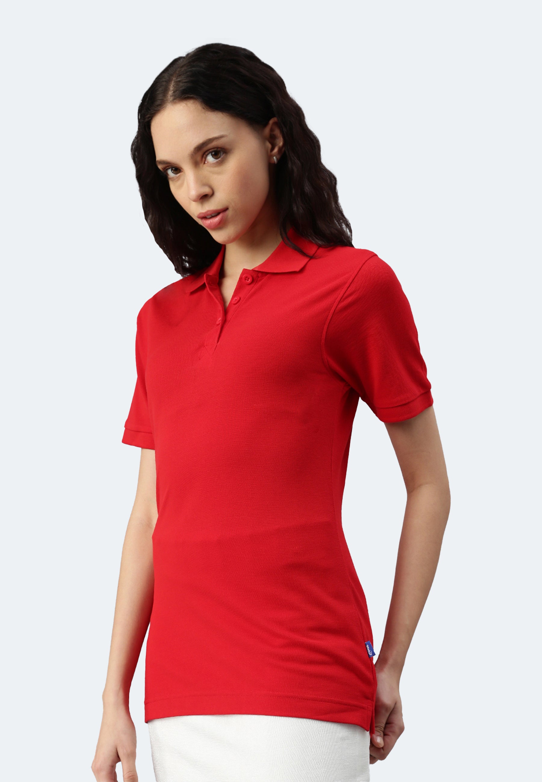 Switcher polo Lady whale color/10 rouge
