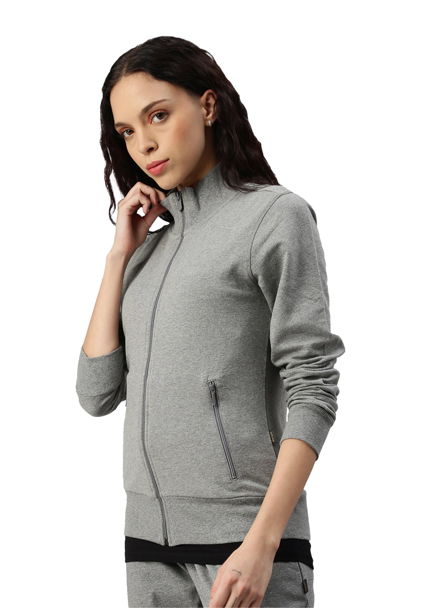 Switcher sweatjacket Lady mia color/672 ebony chine