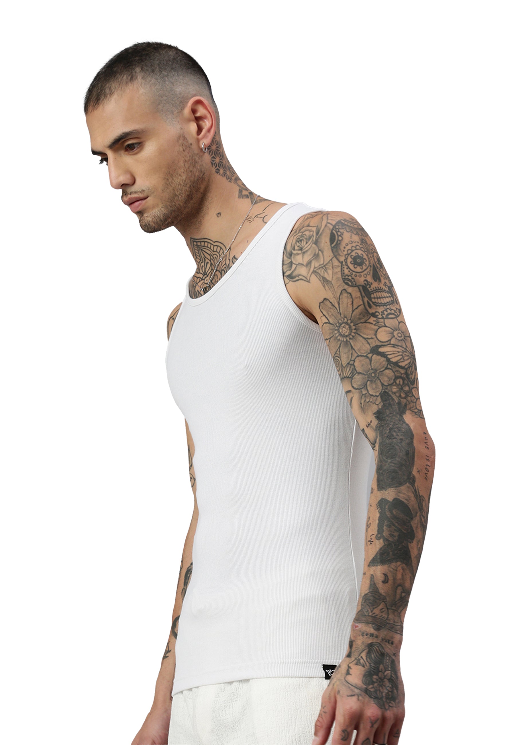 Men's ribbed tank top made from organic cotton Silvester