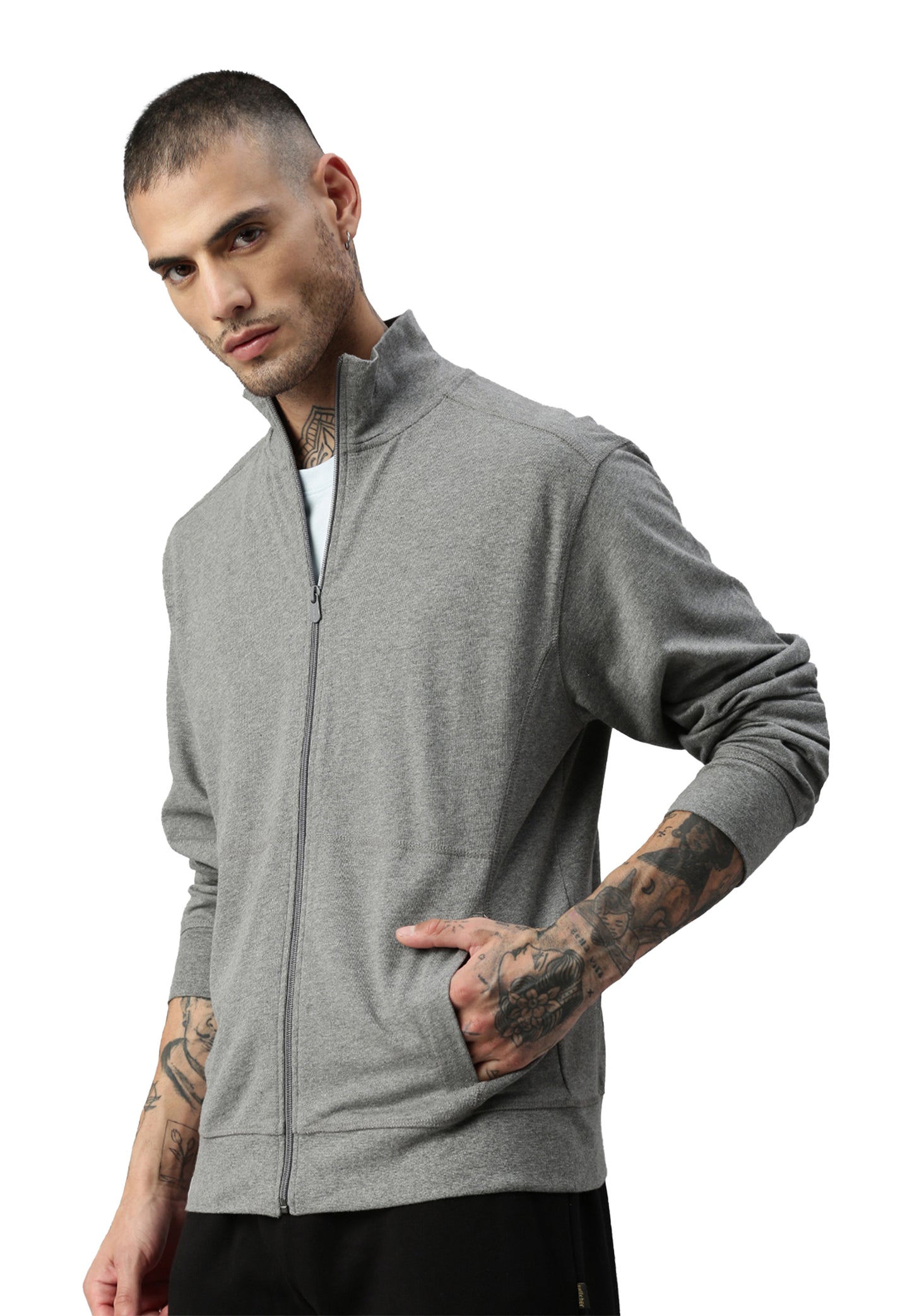 Switcher zip-jacket men's dallas color/672 ebony chine