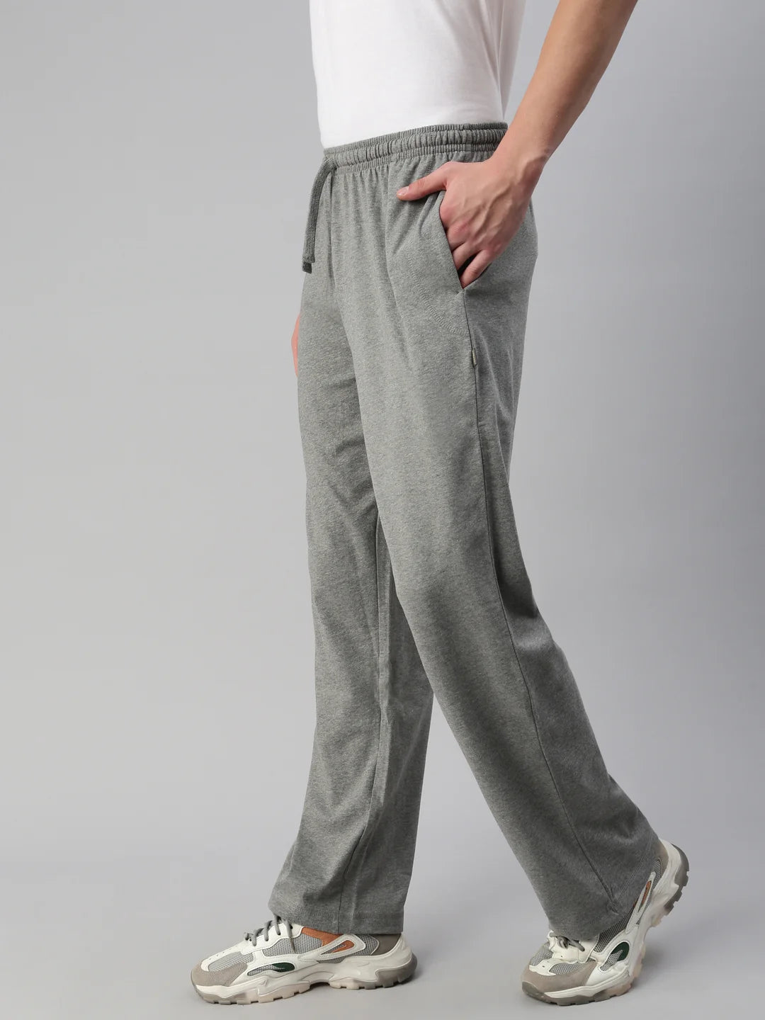 unisex-denver-cotton-polyester-sweatpants-navy-back-zoomin